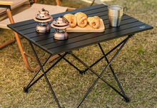 原始人户外折叠桌椅露营野餐装备用品铝合金蛋卷桌子椅子套装全套