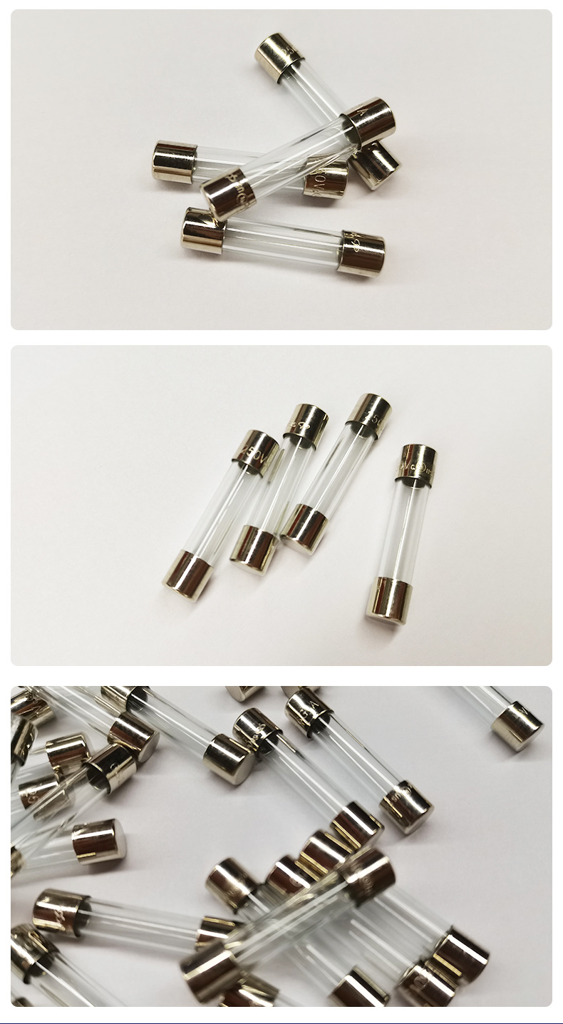 6*30玻璃平头保险管电流管状保险丝慢熔断安全电流过载保护器批发