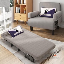 短折叠床单人折叠沙发床两用办公室午休午睡神器折叠床客厅多功能