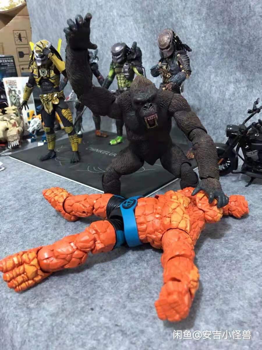 neca godzilla哥斯拉大战金刚kingkong骷髅岛大猩猩怪兽手办模型