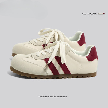 环球阿甘鞋女款鞋子2024年新款春夏季复古德训鞋休闲运动板鞋