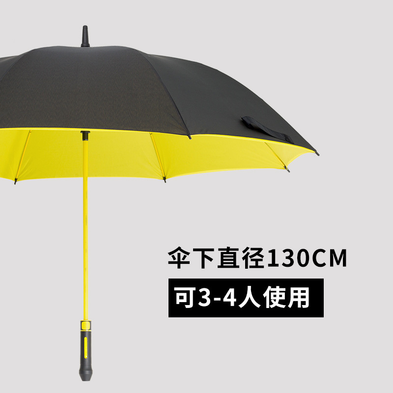 30-Inch Automatic Oversized Double-Layer Umbrella plus-Sized Reinforced Golf Straight Rod Business Umbrella Men and Women Advertising Logo