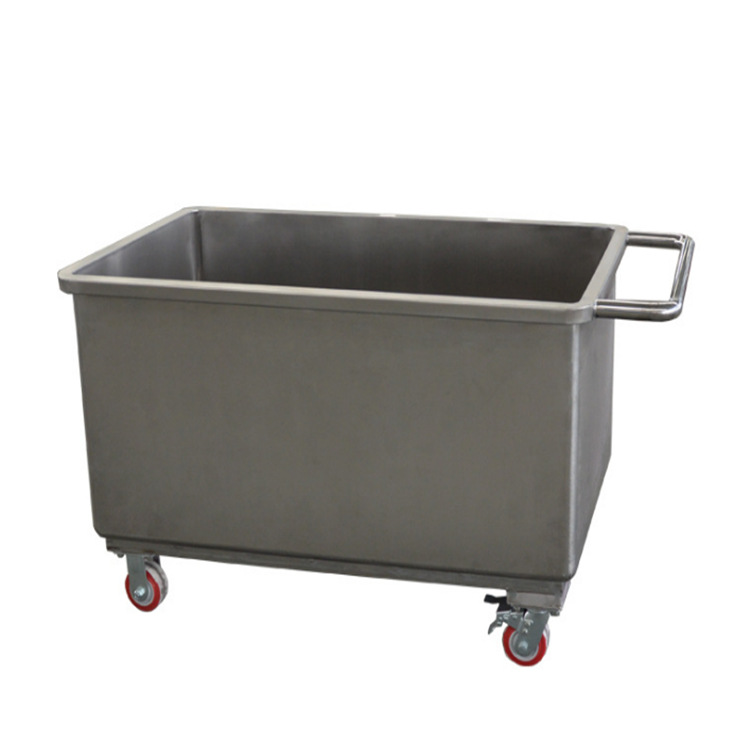 不锈钢肉料车 不锈钢料斗车/不锈钢料车食品料车不锈钢桶车物料车