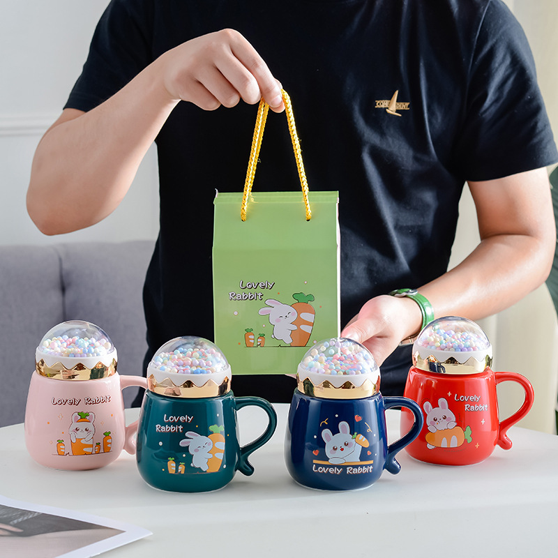 Cartoon Rabbit Ceramic Mug Good-looking Cute Girl Couple Water Cup Gift Gift Cup Wholesale