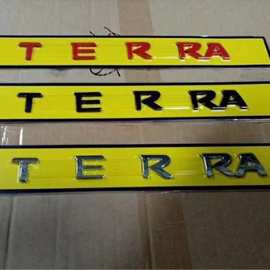 适用郑州日产途达TERRA3D发动机盖字标引擎盖车型贴尾门车后装饰