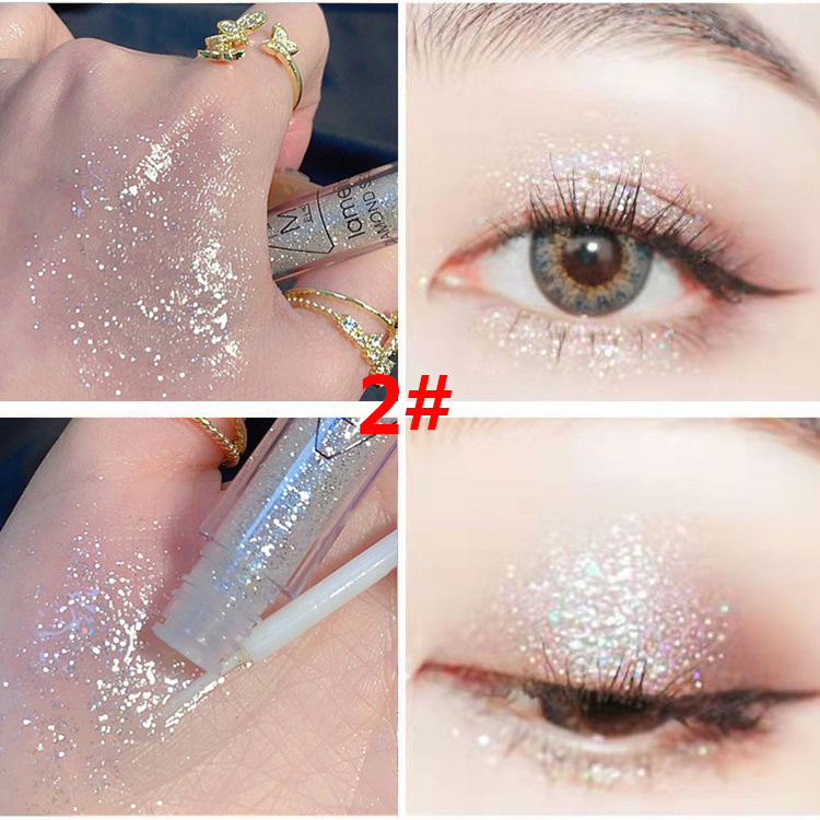 Wholesale Liquid Eyeliner Pen Fine Shiny Crystal Glitter Super Shiny Eye Shadow Pen High Gloss Brightening Liquid Eyeliner