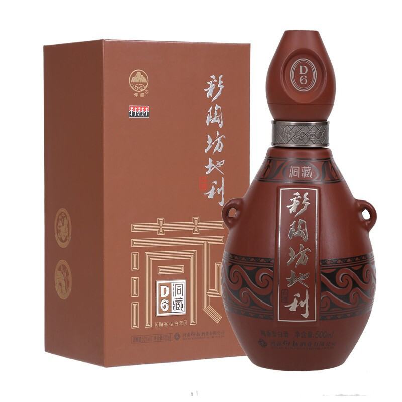 仰韶 彩陶坊 地利洞藏d6 高度白酒 52度 500ml 单瓶装 陶融香型