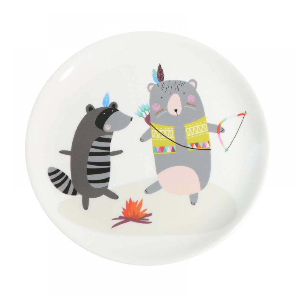 8-Inch Children's Dinner Plate Melamine Disc Salad Dish Melamine Tableware Customizable Dishwasher Safe