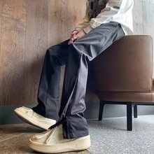cleanfit美式机能硬壳冲锋裤男款防风防水vibe裤子高街直筒微喇裤