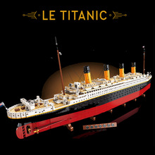 KK8998泰坦尼克号1881巨大型游轮船模型珍藏版拼装积木玩具77000