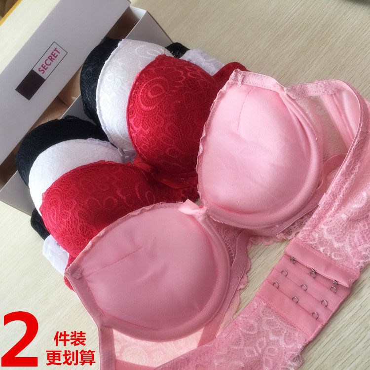 超厚12cm聚拢文胸无钢圈小胸加厚内衣少女性感特厚12cm胸罩收副乳