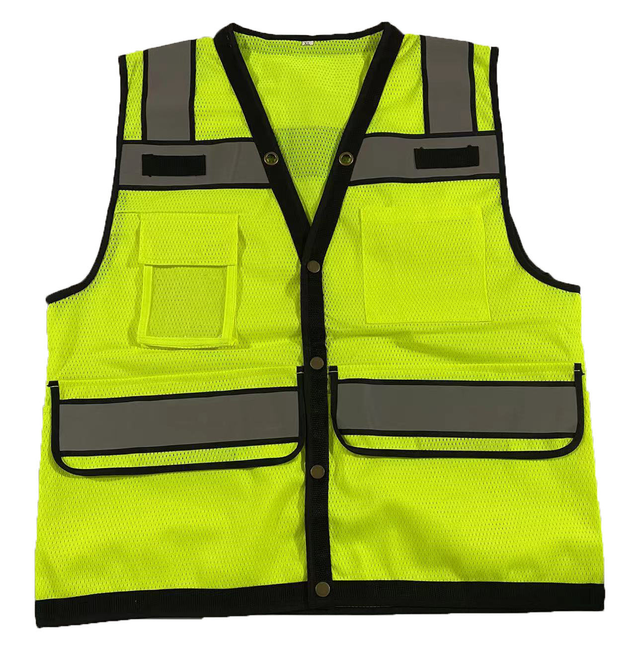 富贵反光衣可印字工作服管理人员专用反光背心网眼透气反光马甲