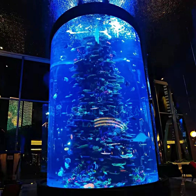 大型亚克力水族箱鱼缸高透明有机玻璃水体工程海洋馆设计建造