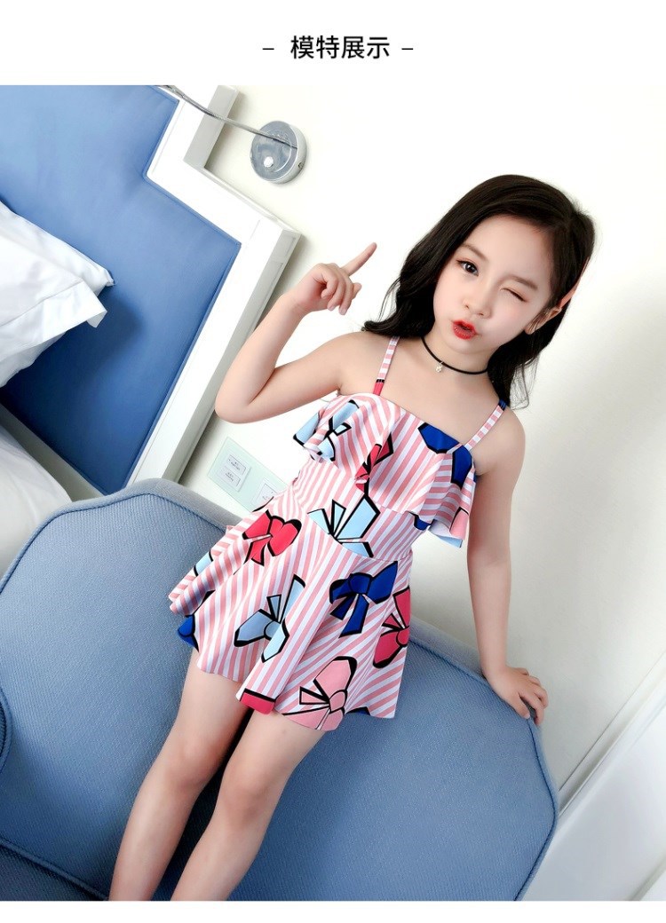 儿童泳衣女孩小公主韩国小朋友幼儿女宝宝女孩网红女童公主风幼童