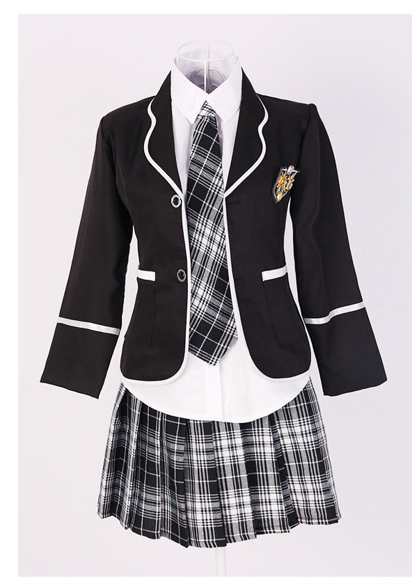 英伦风学院风校服套装韩国中学jk制服女子中学生高中班服春秋套装