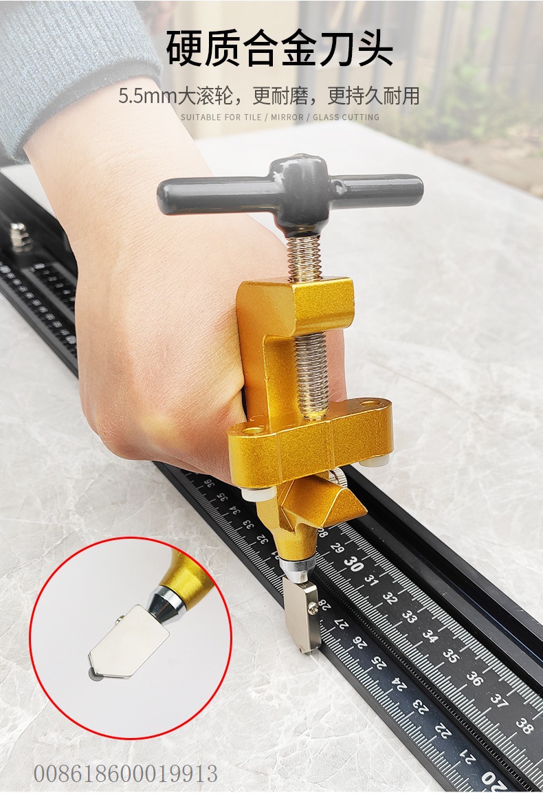 瓷砖切割刀开界器玻璃刀一体式切割开界器glass and tile cutter批发