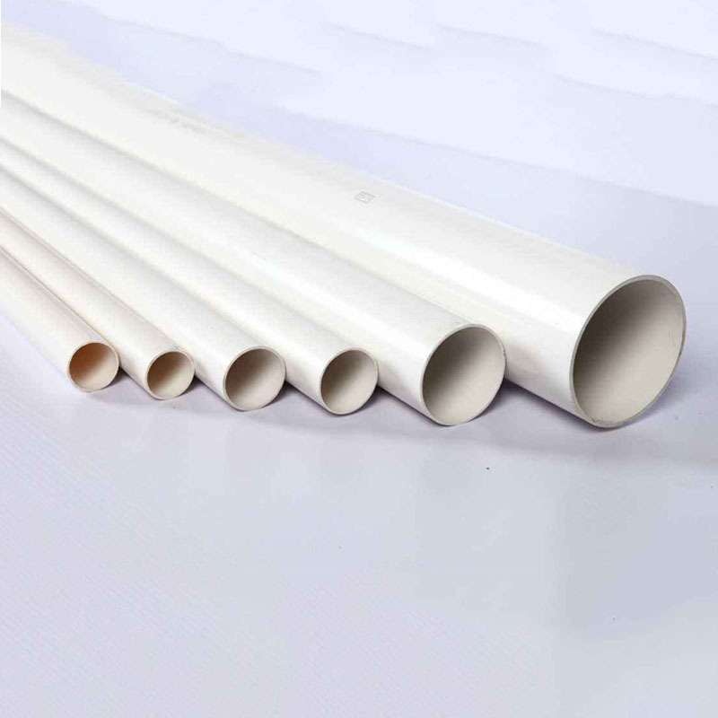 白色upvc大口径排水管 地下排污水管工程管下水管pvc塑料给水管材