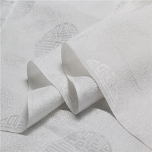丝绸交织面料桑波缎圆万寿团真丝混纺布料杭州工厂织造中国风经典