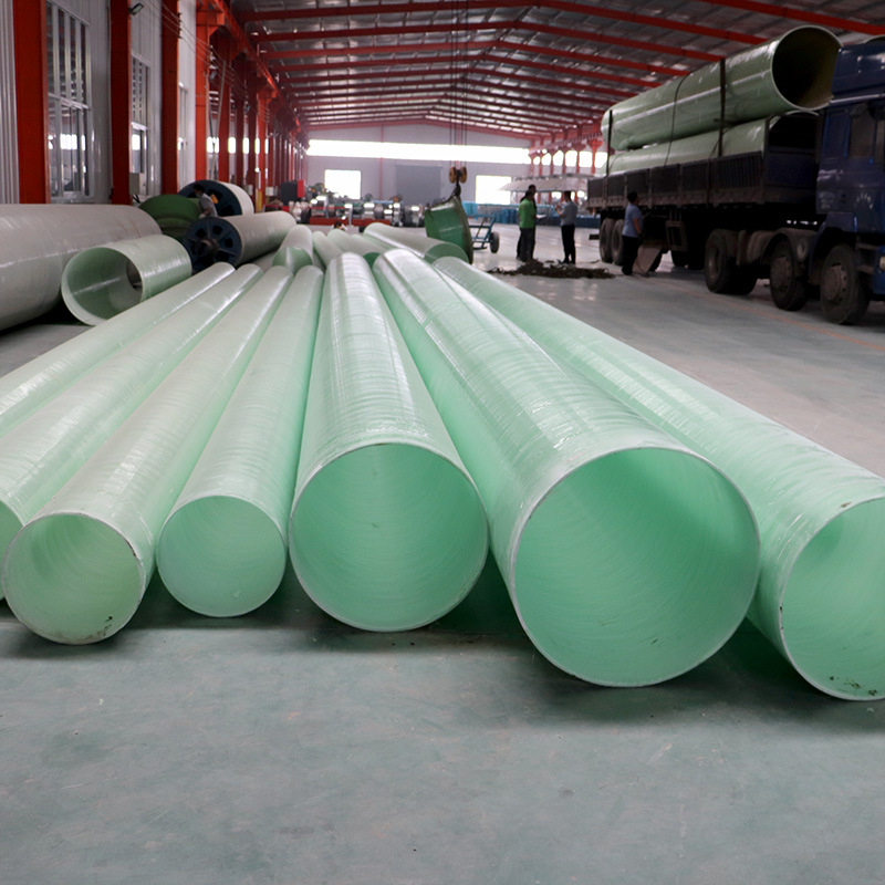 有机玻璃钢缠绕管道 化工厂防腐防酸玻璃钢风管 大口径地埋夹砂管