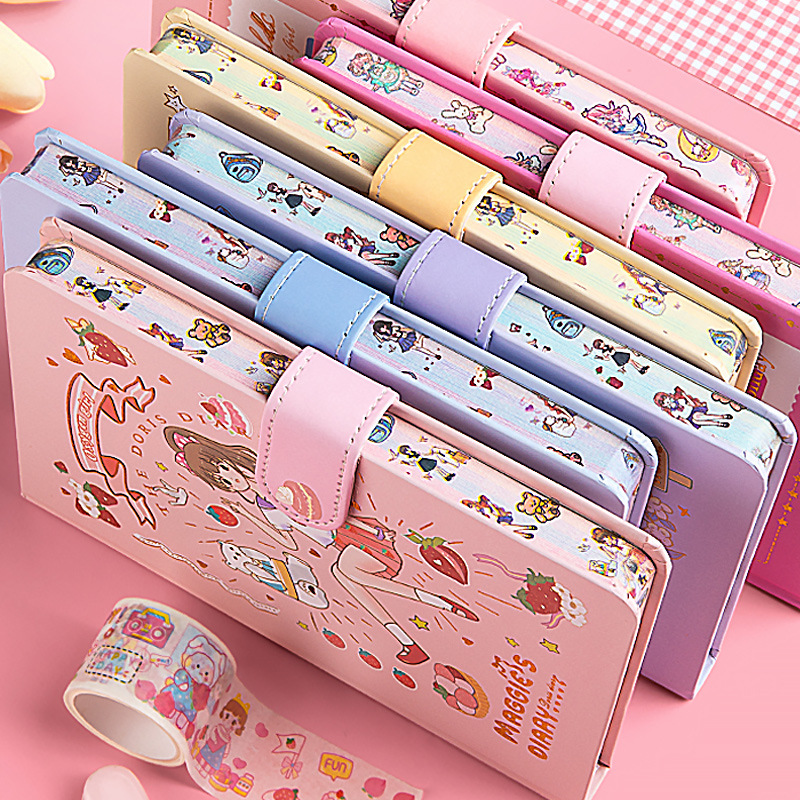 手账本女生可爱少女心笔记本2022年新款手帐本子高颜值卡通日记本