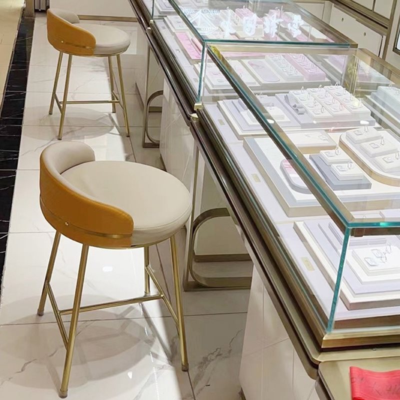 珠宝店凳子展示柜台椅高凳前台店椅眼镜店黄金店椅子客凳-阿里巴巴