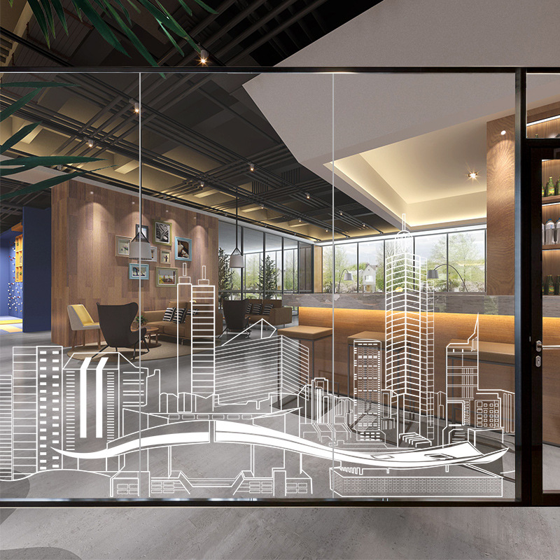 商场专卖店玻璃贴uv定制 uv喷绘厂家/超透贴uv/静电膜/磨砂贴