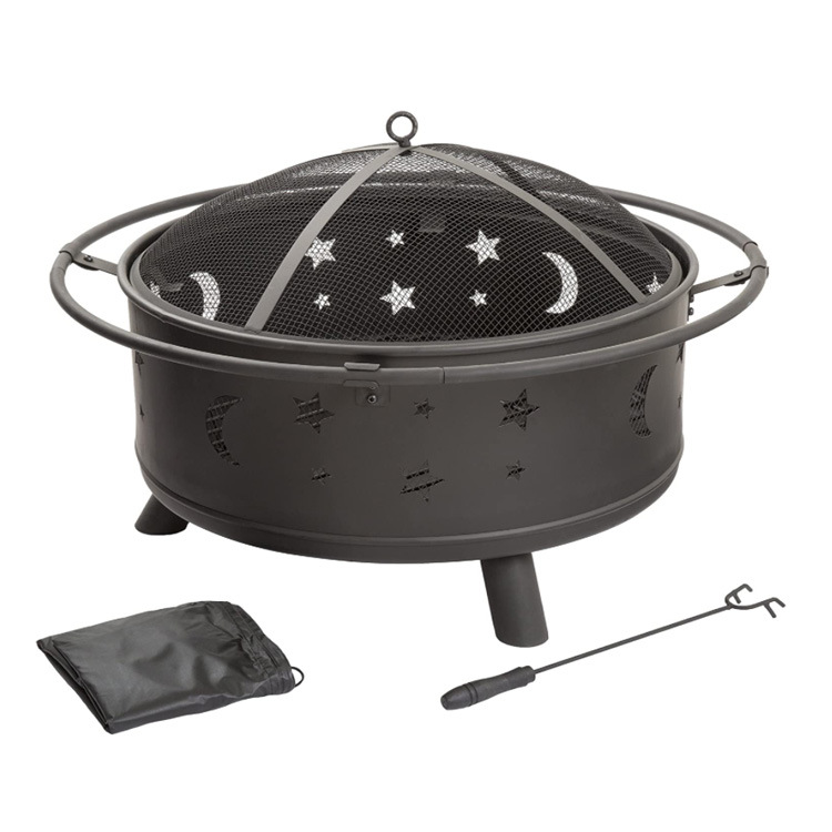 Foreign Trade E-Commerce Iron Household Multi-Functional Outdoor Decorative Barbecue Stove Brazier Courtyard Heating Stove Amazon Stove