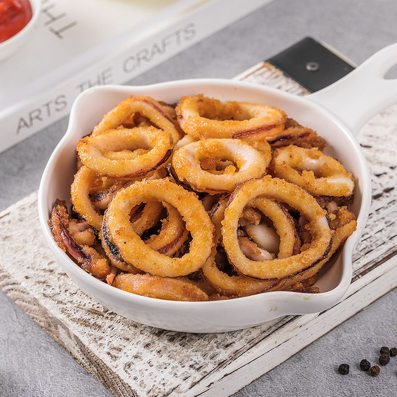 泰祥酥炸鱿鱼150g*4袋唐扬鱿鱼冷冻裹粉鱿鱼油炸鱿鱼圈半成品菜