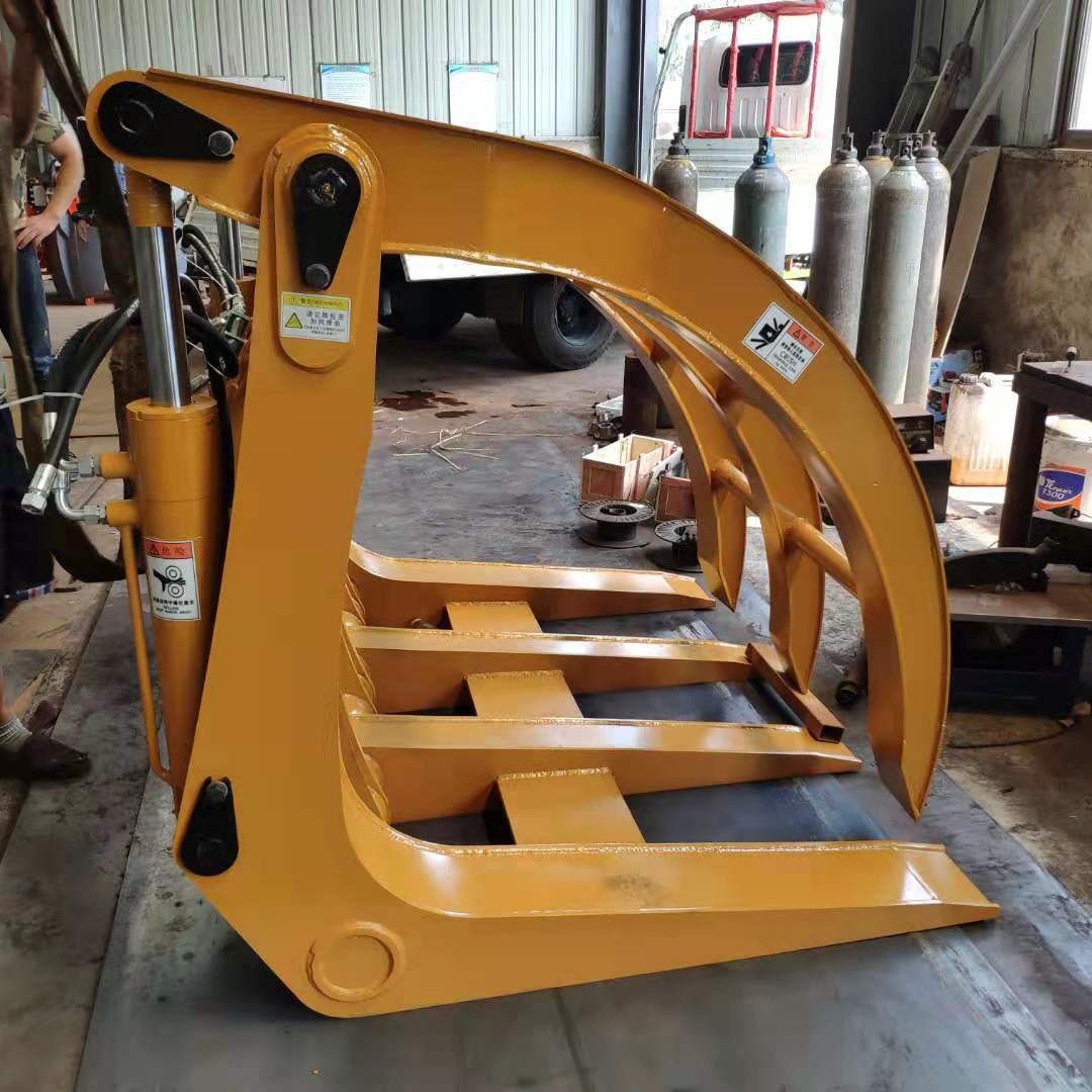 铲车改装抓木器 徐工新款装载机夹木叉 安装调试说明