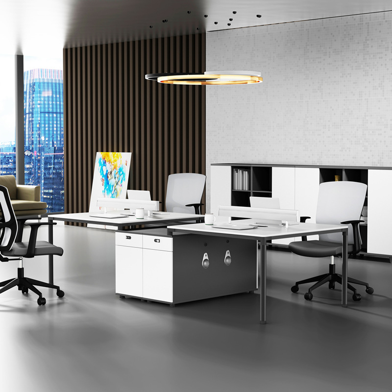 简约六人位员工工位职员桌 批发办公室四人位卡位屏风办公桌批发