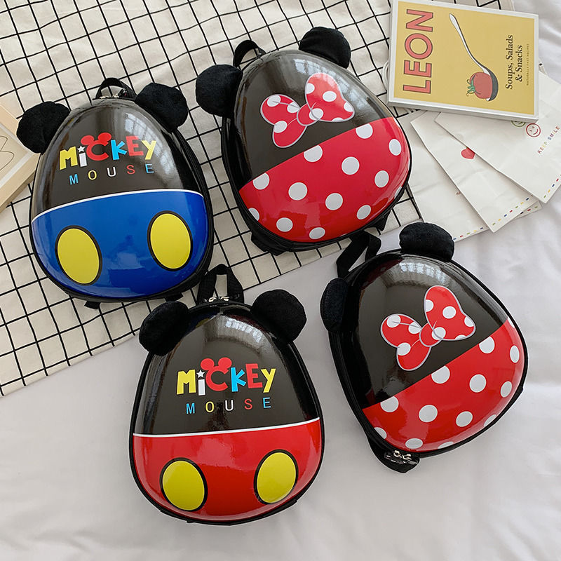 2023 New Mickey Mouse Ni Primary School Kindergarten Anti-Lost Children Boys and Girls Backpack Small Bookbag Boys and Girls