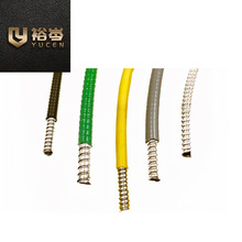 不锈钢平包塑单扣型穿线软管/不锈钢平包塑穿线软管/平包金属管