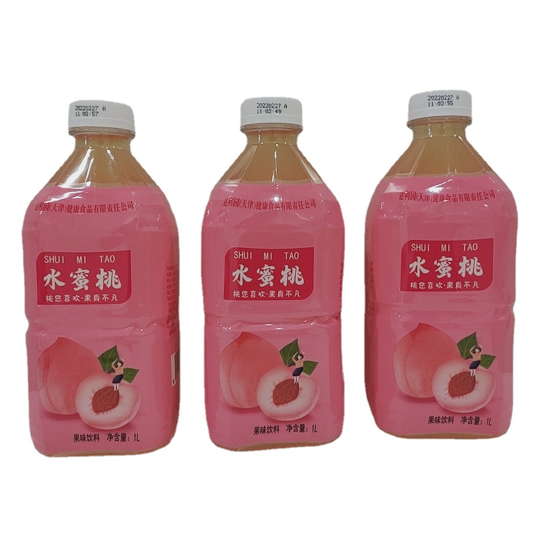 河南水蜜桃饮料12瓶*1升饮料 厂家批发商超工地平台供应白酒啤酒
