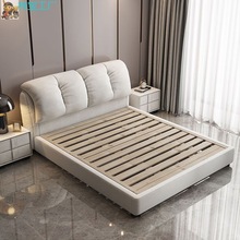 布艺床科技布轻奢风现代简约气压储物床主卧1.5米2米高端软包婚床