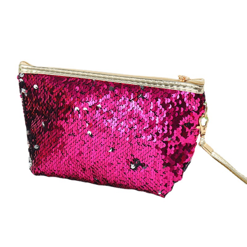 Amazon Pattern Sequin Cosmetic Bag Storage Bag Portable Portable and Cute Wash Bag Travel Fashion Buggy Bag