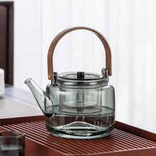 Z7XN玻璃蒸煮茶壶煮茶器家用可加热耐高温泡茶壶电陶炉提梁玻璃烧