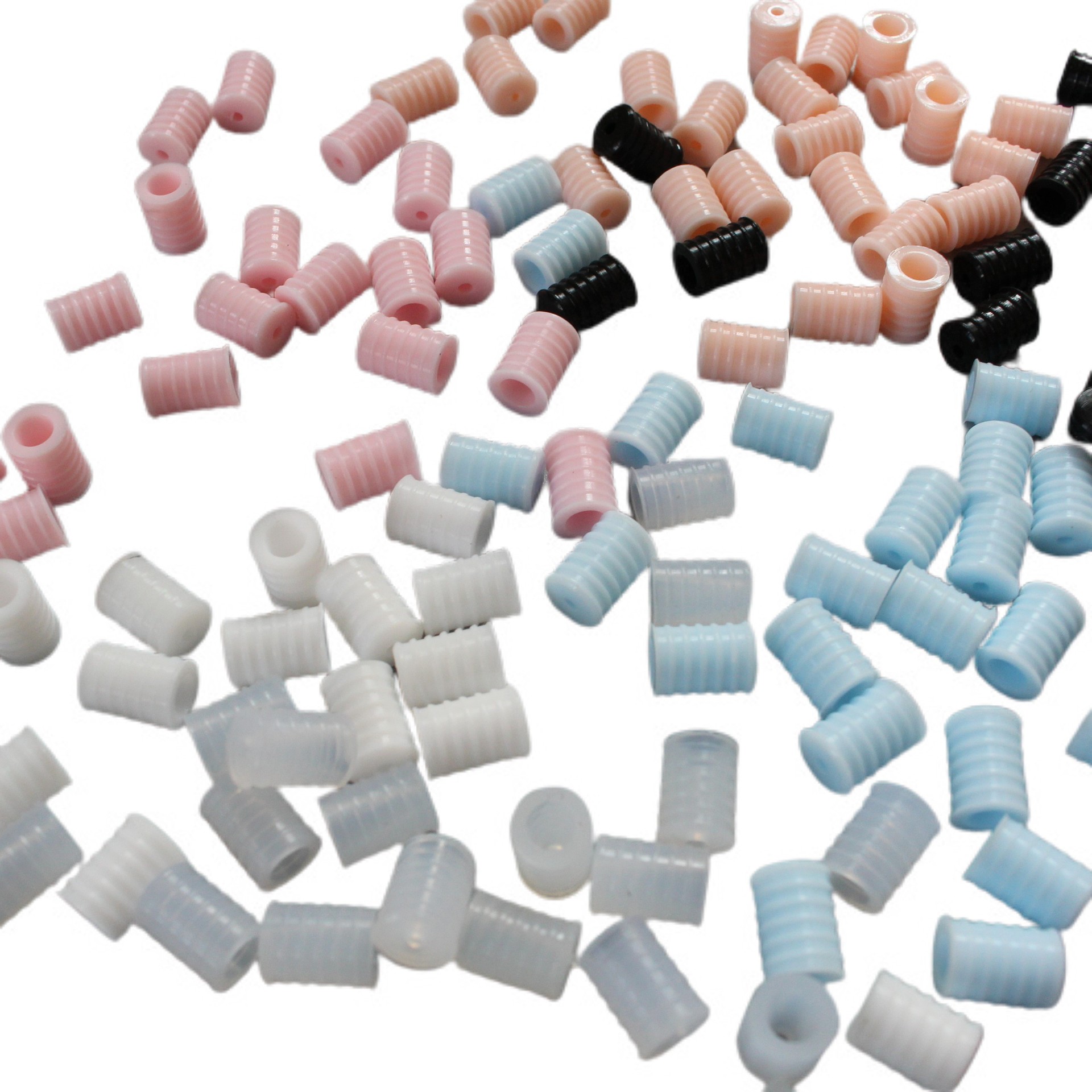 工厂批发直供 环保无味rohs硅胶材质调节扣 口罩松紧带硅胶调节扣