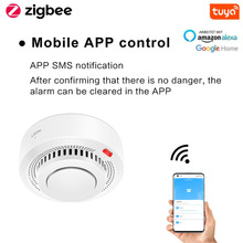 Zigbee 烟感涂鸦WiFi烟感报警器 涂鸦APP烟雾探测器智能烟感