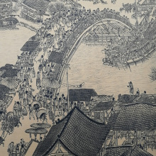 ZN0W批发珍藏版国画清明上河图装饰画精致装裱卷全字画壁画卷轴工