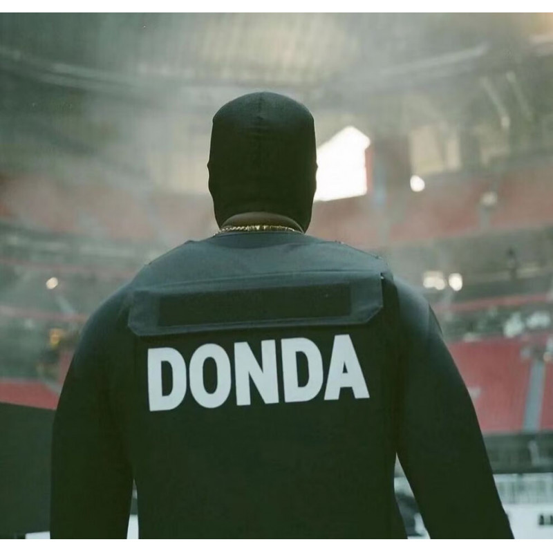 可改字Kanye坎爷DONDA战术背心马甲男嘻哈说唱潮 rapper vest反光