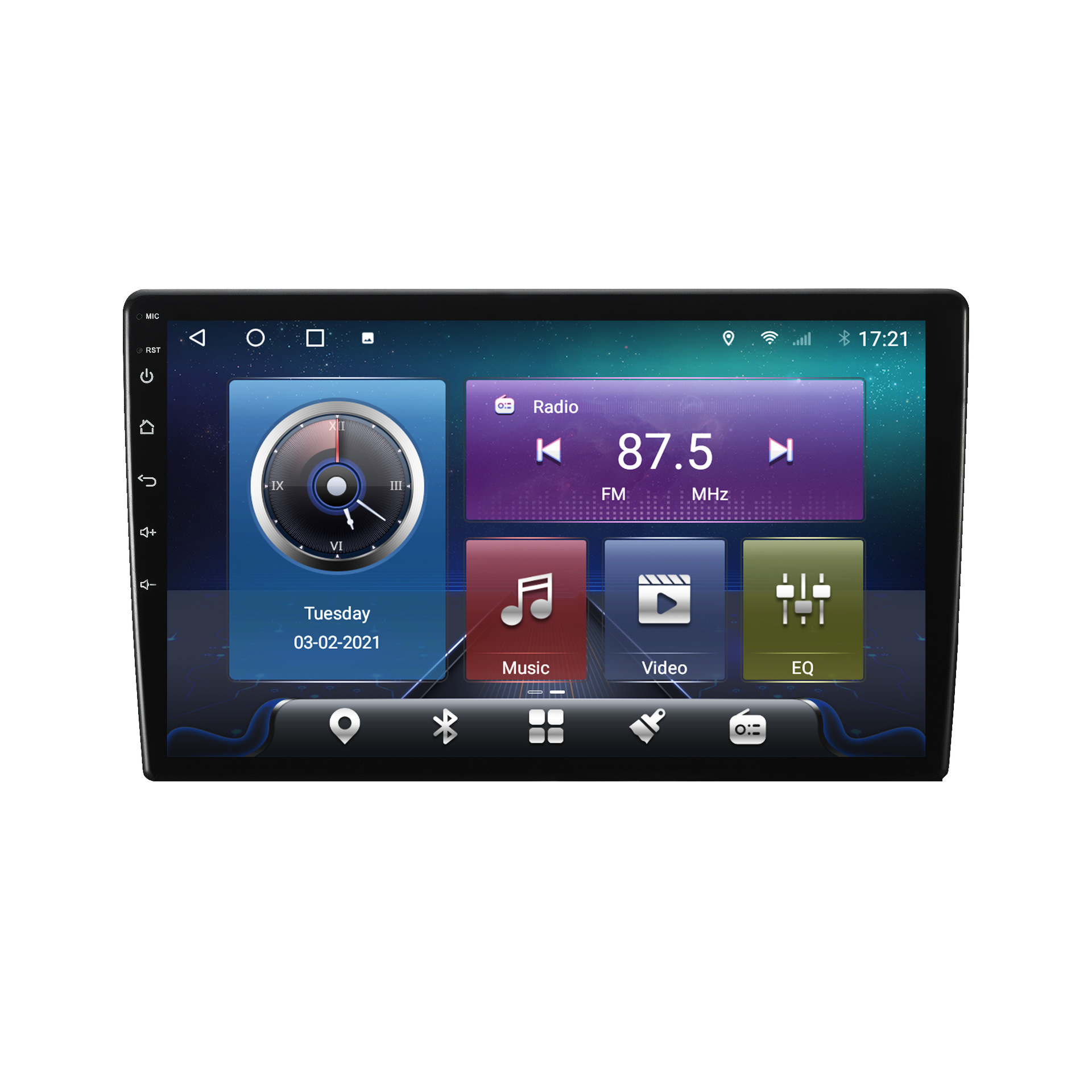 鼎微ts10导航uis7862通用机dvd显示屏gps导航仪车载中控百变主机