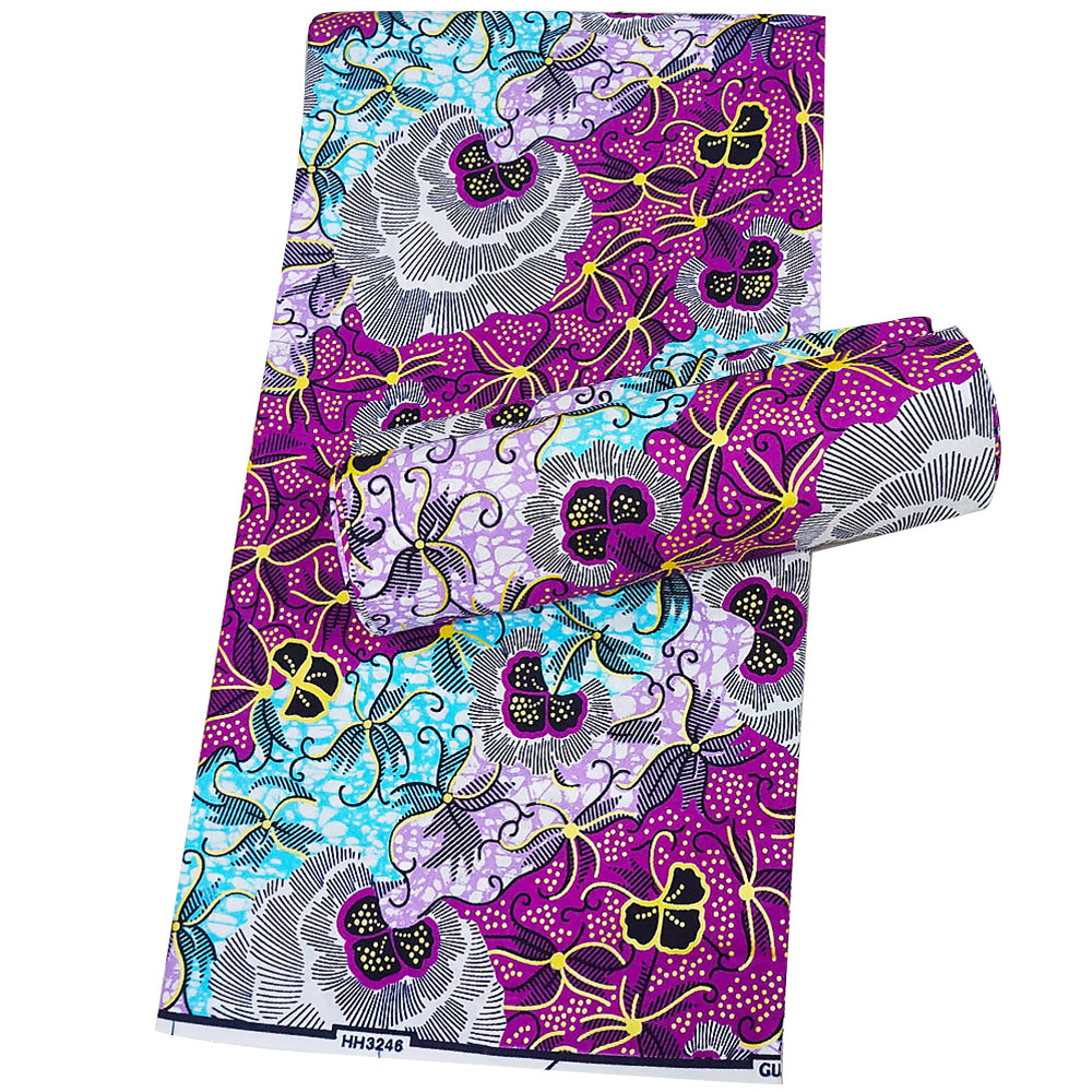 非洲蜡染布金粉安卡拉蜡布african ankara fabric蜡染布一件代发