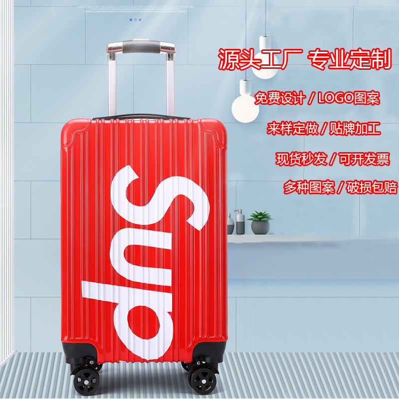 Factory Wholesale Trolley Case 20-Inch Sup Internet Celebrity Luggage Universal Wheel Suitcase Adult Gift Printed Logo