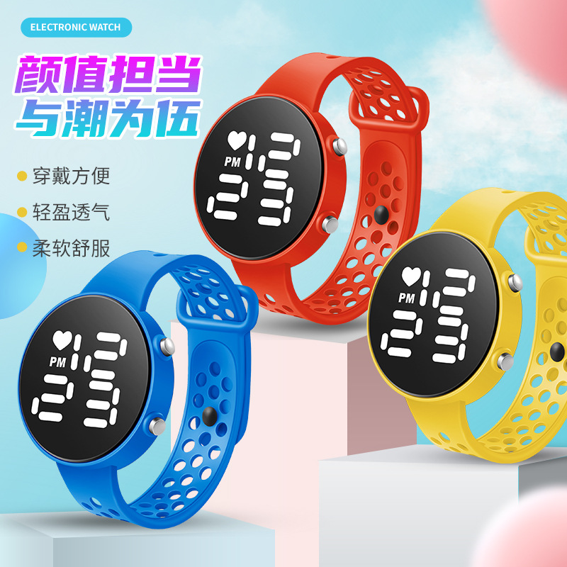 Cross-Border Foreign Trade Led Watch Fashion Sports Watch Watrproof Watch Led Electronic Watch Male and Female Students Electronic Watch