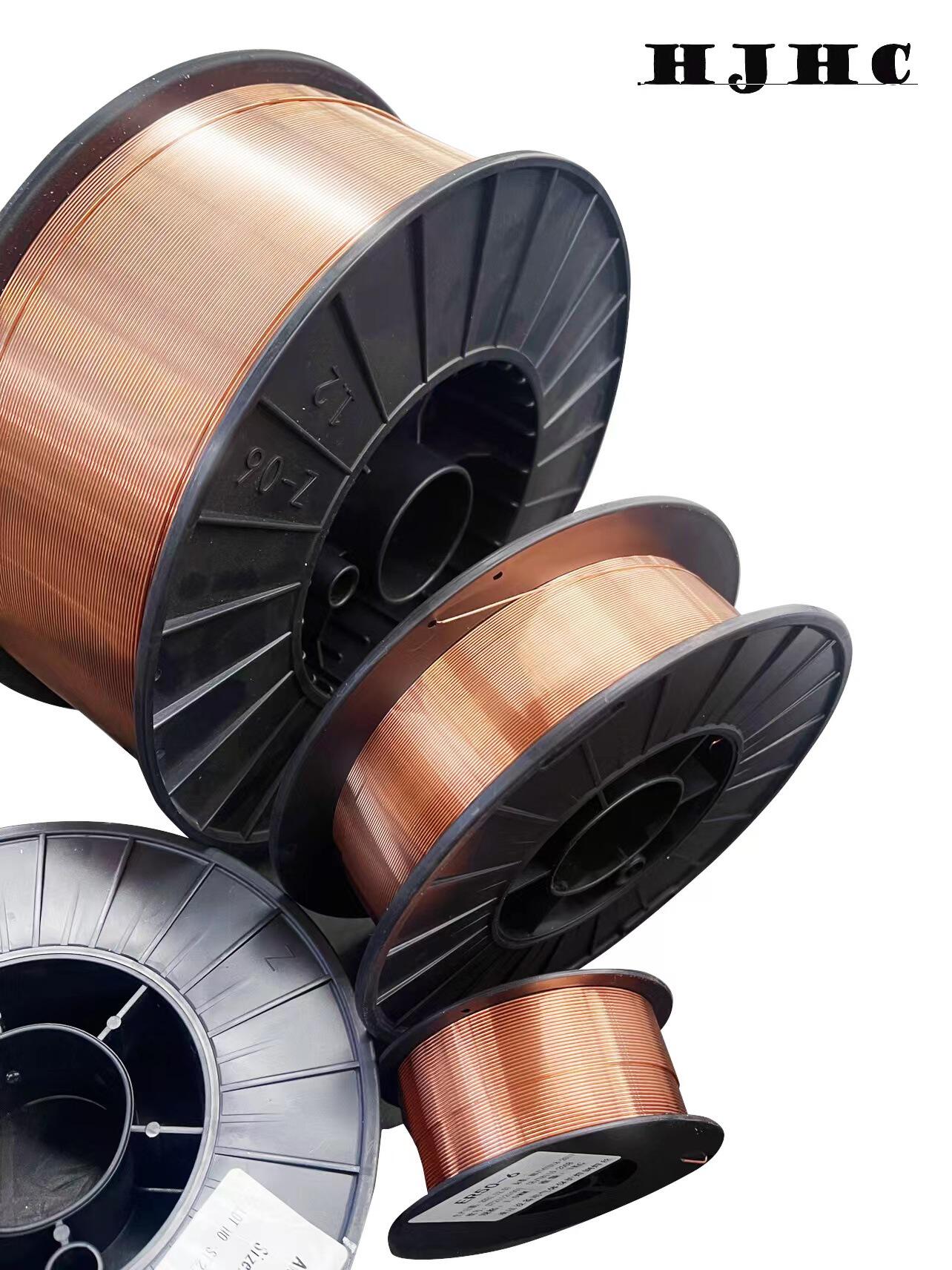 恒基焊材生产厂家er50-6实芯气保焊丝镀铜焊丝1.0mm规格齐全