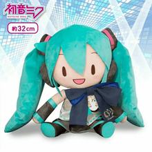 正版同款蝴蝶结初音fufu未来Preciality毛绒玩偶公仔娃娃抱枕周边