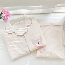 春夏款纯棉质孕妇睡衣居家服怀孕期产妇3月份产后4喂奶哺乳月子服