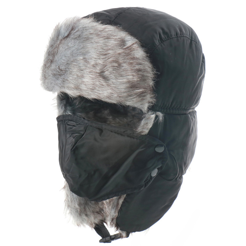 新款男女雷锋帽防风保暖户外帽加厚护耳帽俄罗斯保暖帽亚马逊shei