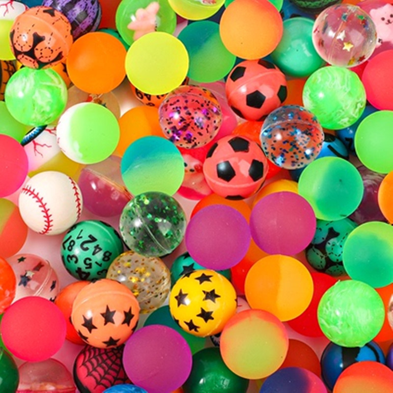 儿童玩具实心跳跳球蹦蹦球小学周边热卖扭蛋机龙珠橡胶弹力球批发