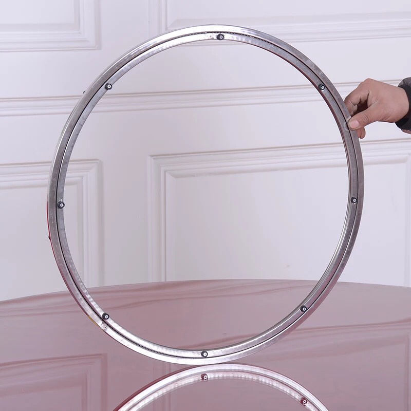 餐桌转盘钢化玻璃转盘底座酒店圆桌转盘不锈钢转芯火锅桌旋转底座